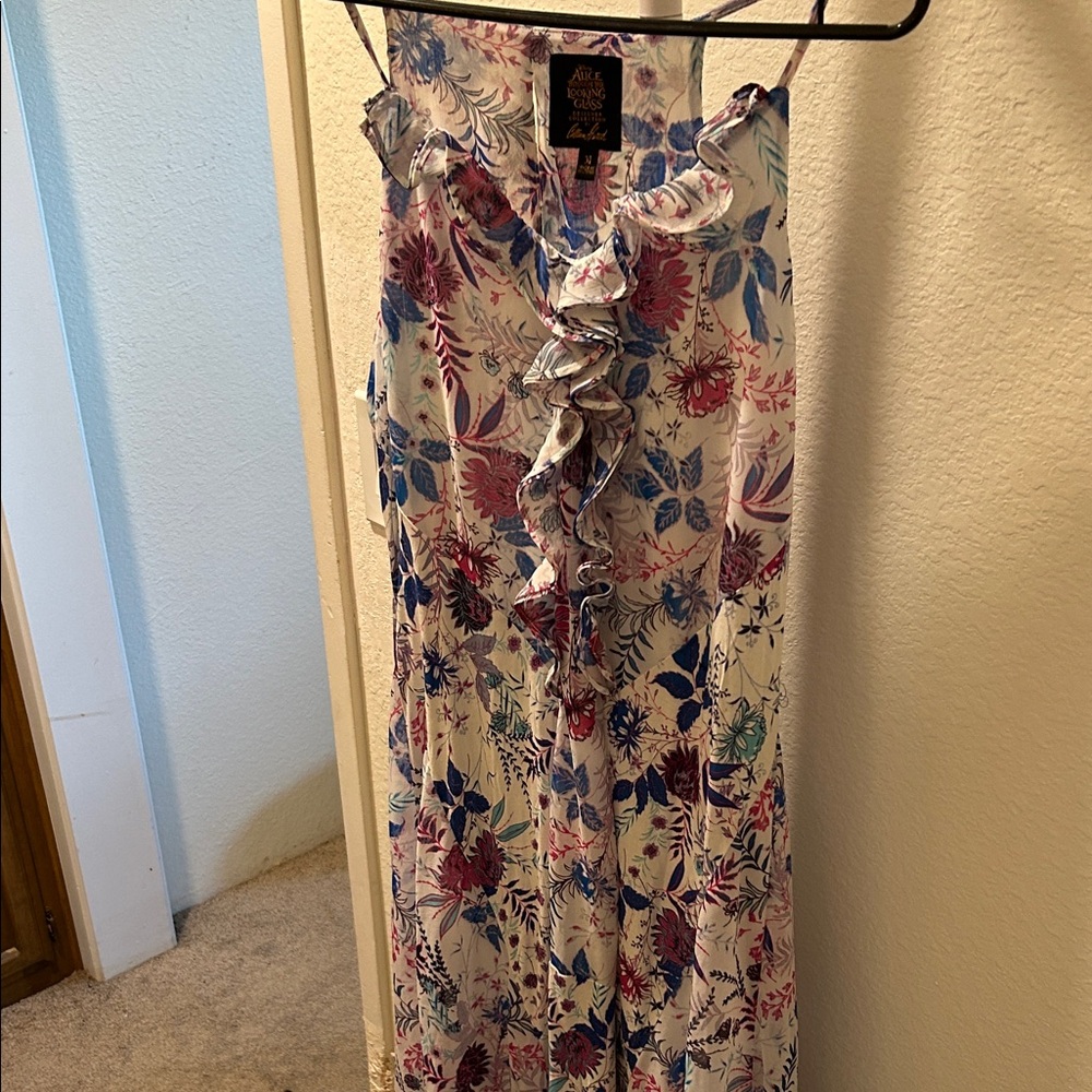 DISNEY Alice Through the Looking Glass Floral Pattern Dress